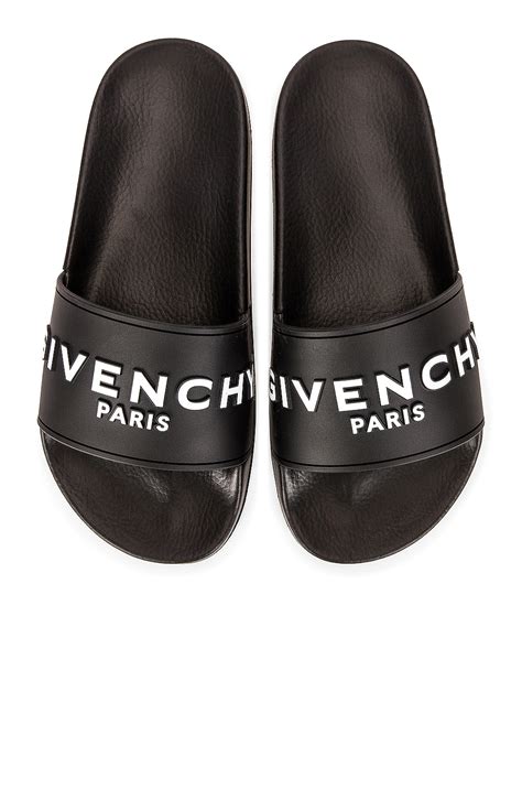 givenchy logo slide sandals replica|givenchy flat mules.